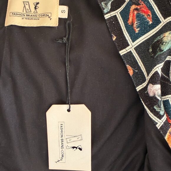 Cute Fish Puff Sleeves Farm Chores Mini Dress w/ Pockets  FASHION BRAND COMPANY - Picture 9 of 9